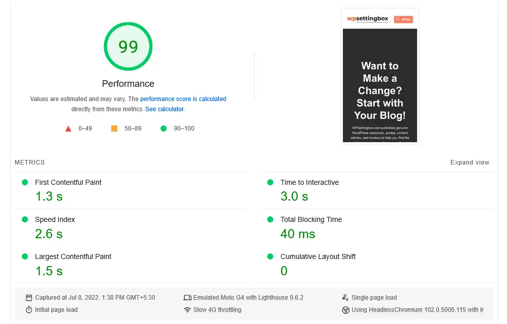 Google PageSpeed Insights for Mobile